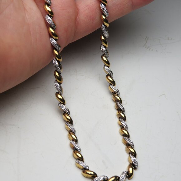 14k Gold *925 Sterling Silver Necklace - Picture 3 of 5